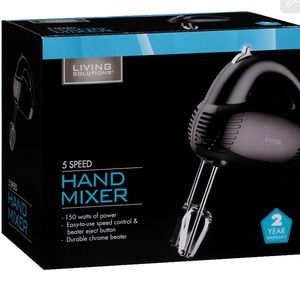 Living Solutions Hand Mixer 5 Speed 150 watts